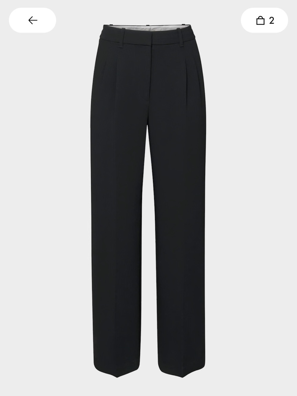 Aritzia Effortless Pant in Black - Short Length